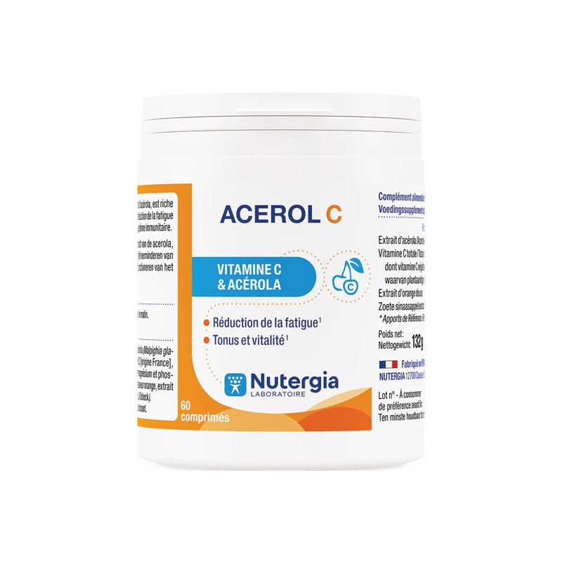 Nutergia Acerol C 60 Comprimés