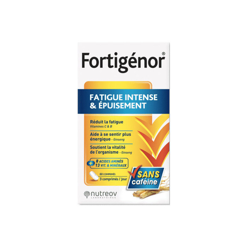 Nutreov Fortigénor fatigue intense & épuisement 60 comprimés Nutreov Fortigénor fatigue intense & épuisement 60 comprimés
