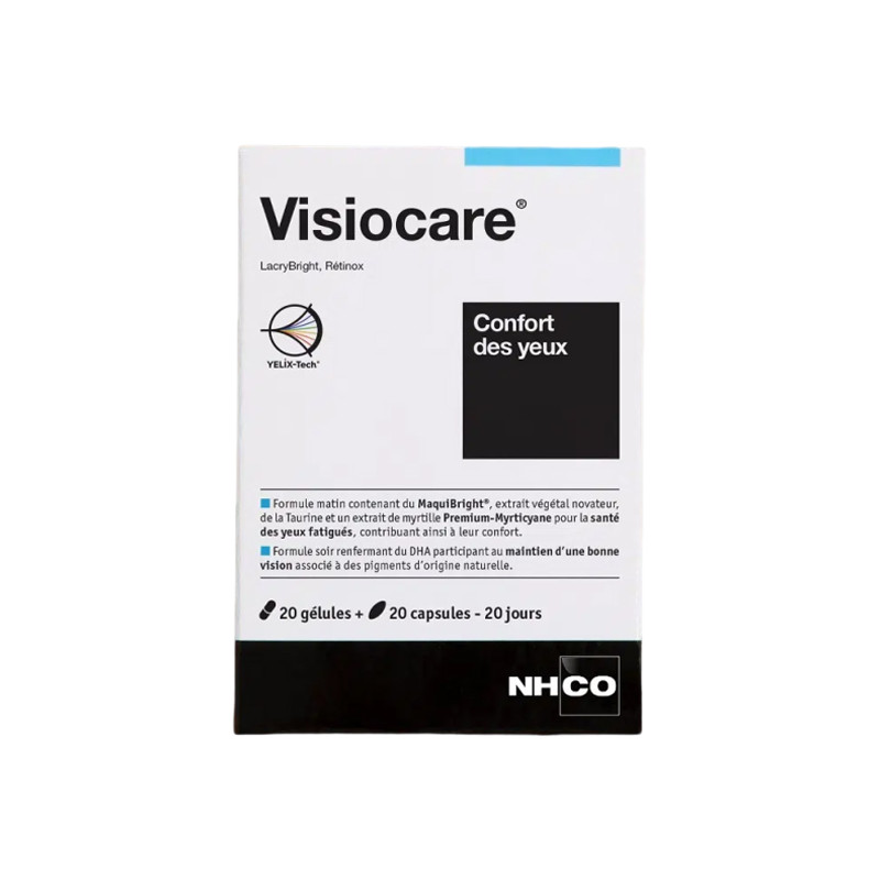 Nhco Visiocare Confort des yeux 20 gélules + 20 capsules Nhco Visiocare Confort des yeux 20 gélules + 20 capsules