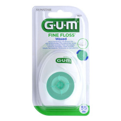GUM Fine Floss Fil dentaire ciré 55m