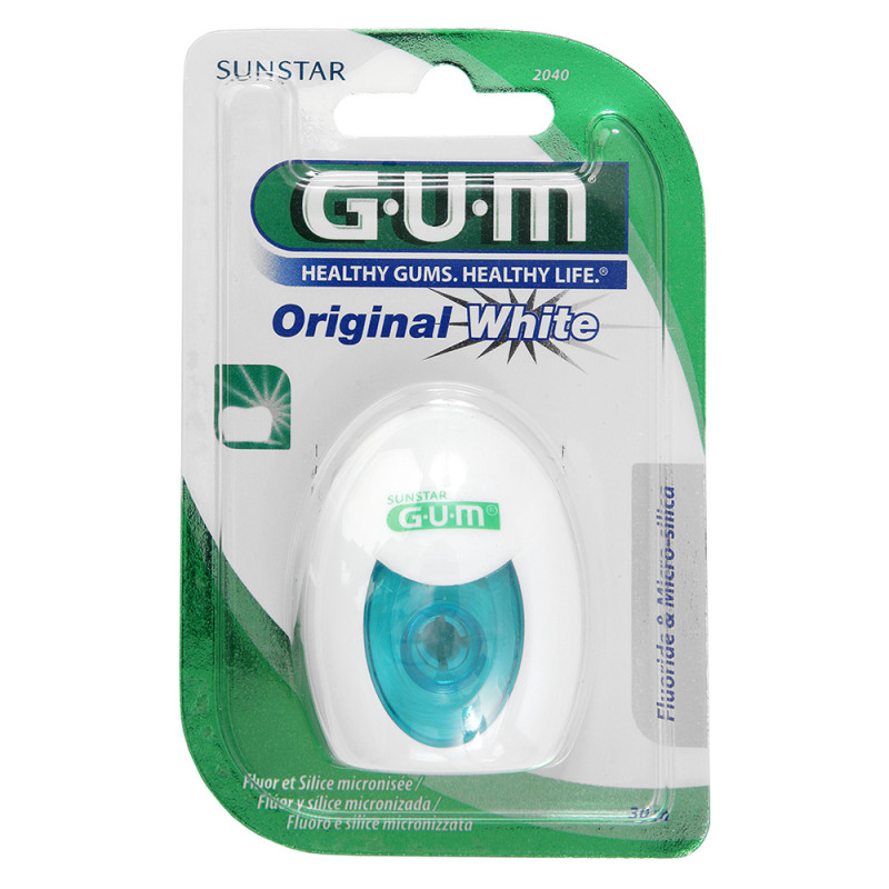 GUM Original White Fil dentaire ciré 30m