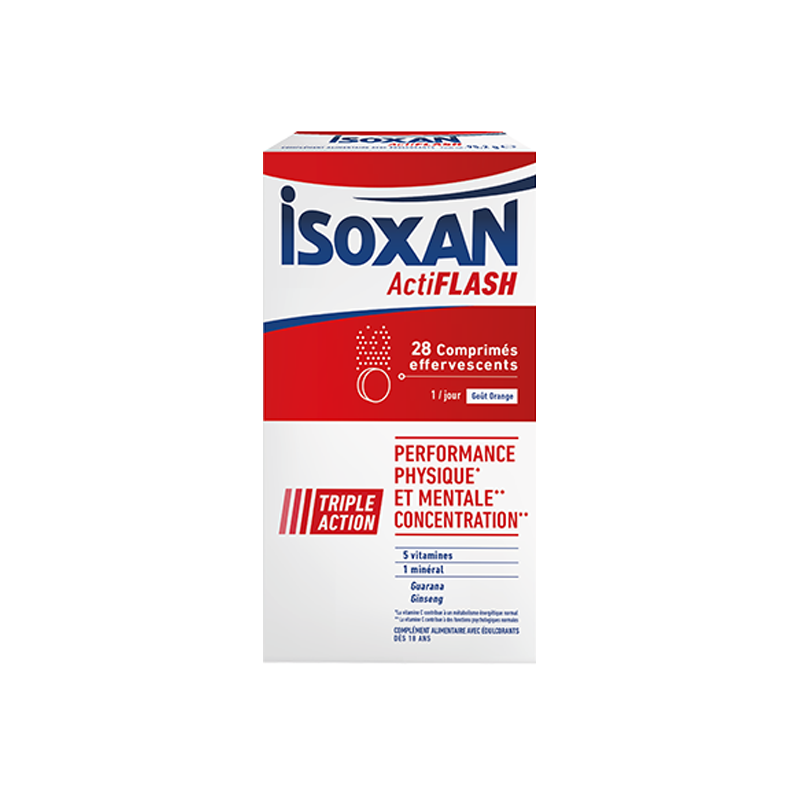 Isoxan ActiFlash 28 comprimés effervescents Isoxan ActiFlash 28 comprimés effervescents