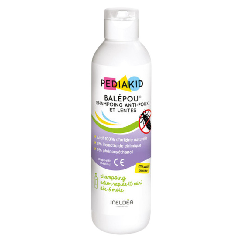 Pediakid Balépou Shampooing anti-poux et lentes 200ml