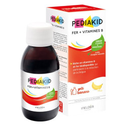 Pediakid Fer + Vitamine B Sirop goût banane 125ml