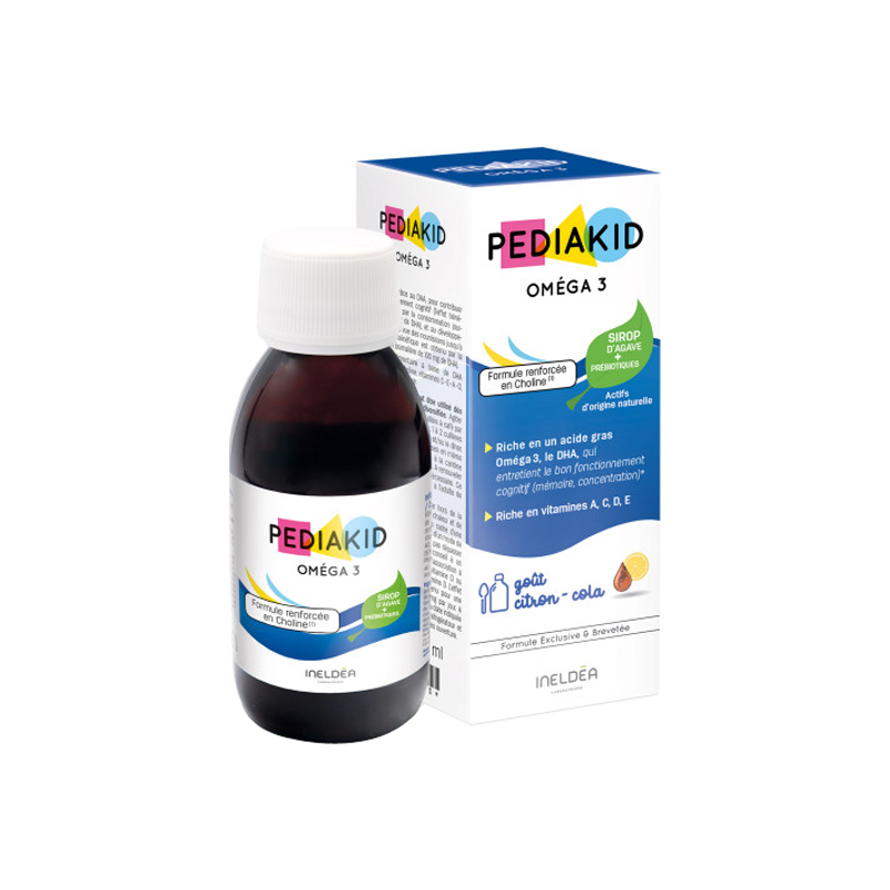 Pediakid Oméga 3 goût citron - cola 125ml Pediakid Oméga 3 goût citron - cola 125ml