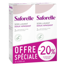 Saforelle Soin lavant doux apaisant 2 x 250ml