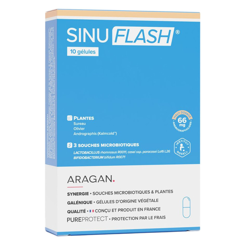 Aragan Sinuflash 10 gélules Aragan Sinuflash 10 gélules