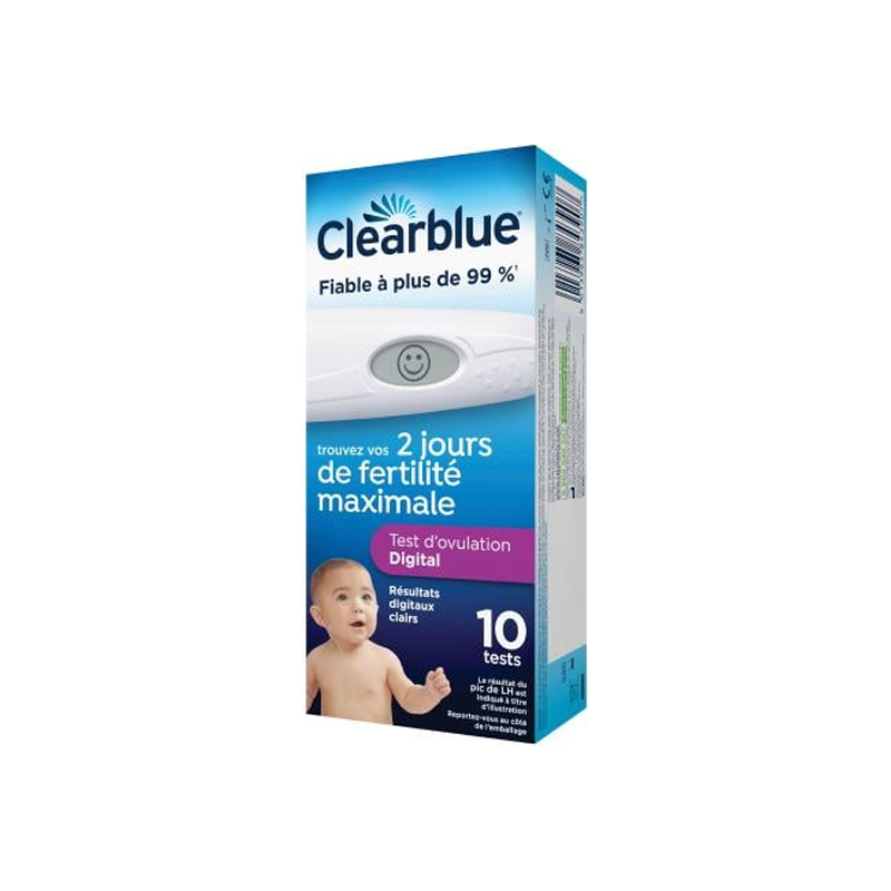 Clearblue Test ovulation Digital 2 jours 10 tests Clearblue Test ovulation Digital 2 jours 10 tests