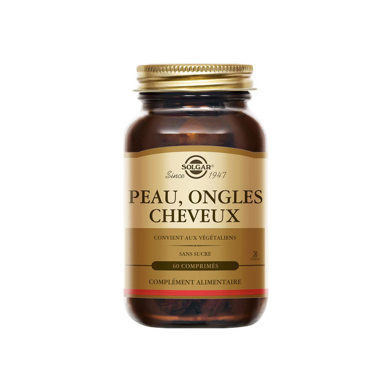 Solgar Peau, Ongles, Cheveux 60 gélules végétales Solgar Peau, Ongles, Cheveux 60 gélules végétales