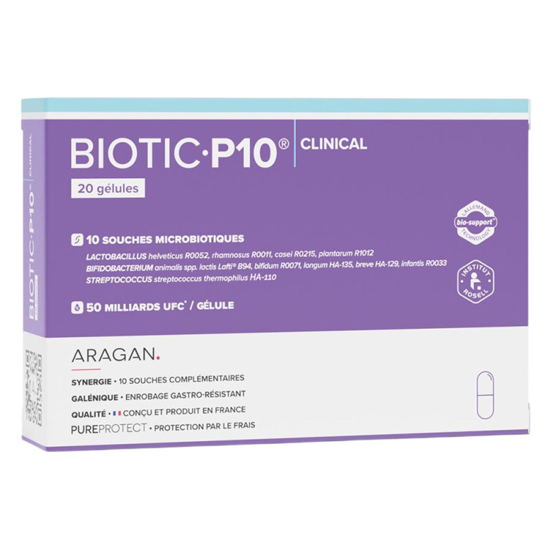 Aragan Biotic P10 Clinical 20 gélules
