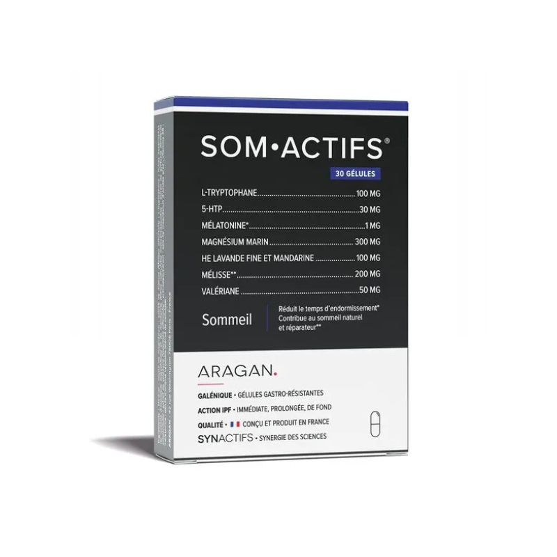 Aragan Synactifs SomActifs Sommeil 30 gélules Aragan Synactifs SomActifs Sommeil 30 gélules