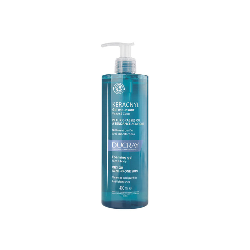 Ducray Keracnyl Gel moussant visage & corps 400ml Ducray Keracnyl Gel moussant visage & corps 400ml