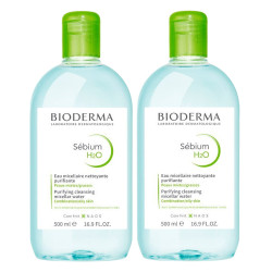 Bioderma Sébium H2O Eau micellaire 2x500ml