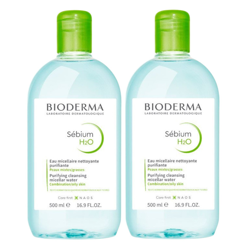 Bioderma Sébium H2O Eau micellaire 2x500ml Bioderma Sébium H2O Eau micellaire 2x500ml