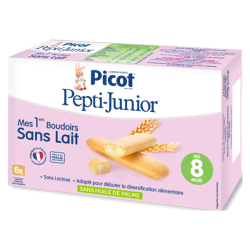 Picot Pepti-Junior Mes 1ers Boudoirs sans lait dès 8 mois 6 sachets