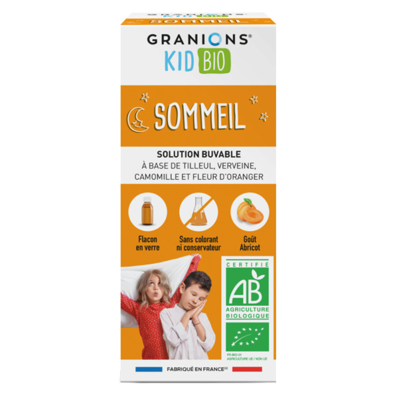 Granions Kid Sommeil bio goût Abricot 125ml