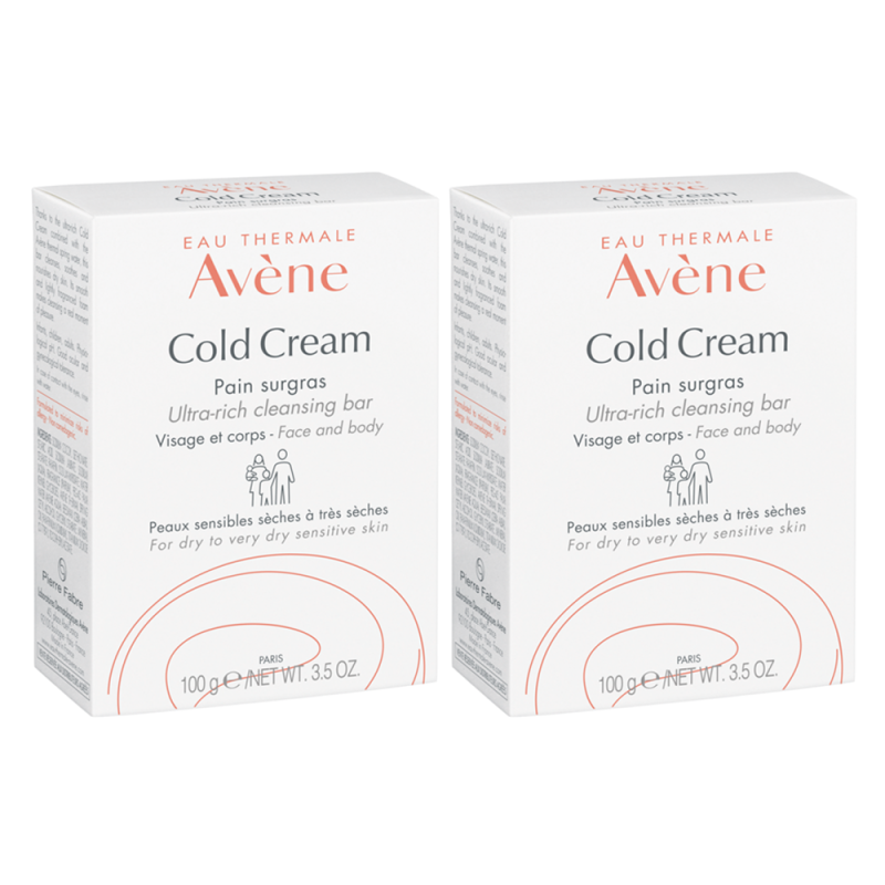 Avène Cold Cream pain surgras lot de 2x100gr Avène Cold Cream pain surgras lot de 2x100gr