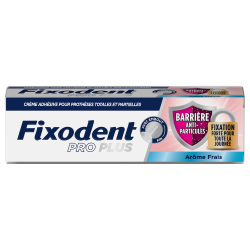 Fixodent Pro Plus barrière anti-particules arôme frais 40gr