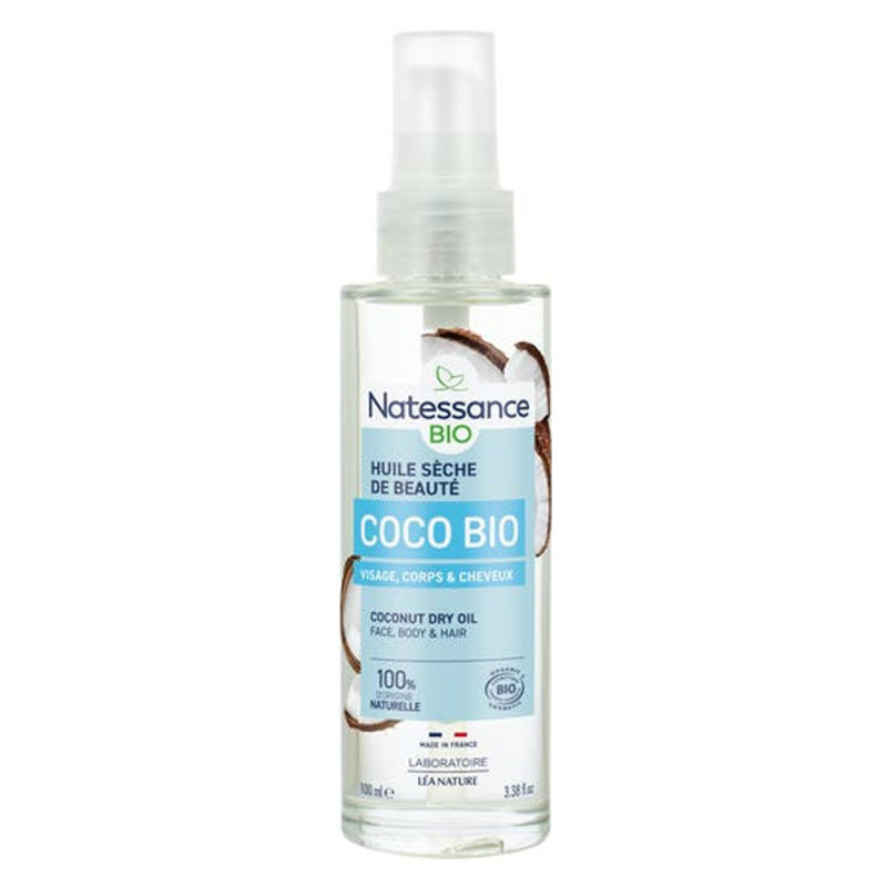 Natessance Huile sèche Coco bio 100ml Natessance Huile sèche Coco bio 100ml