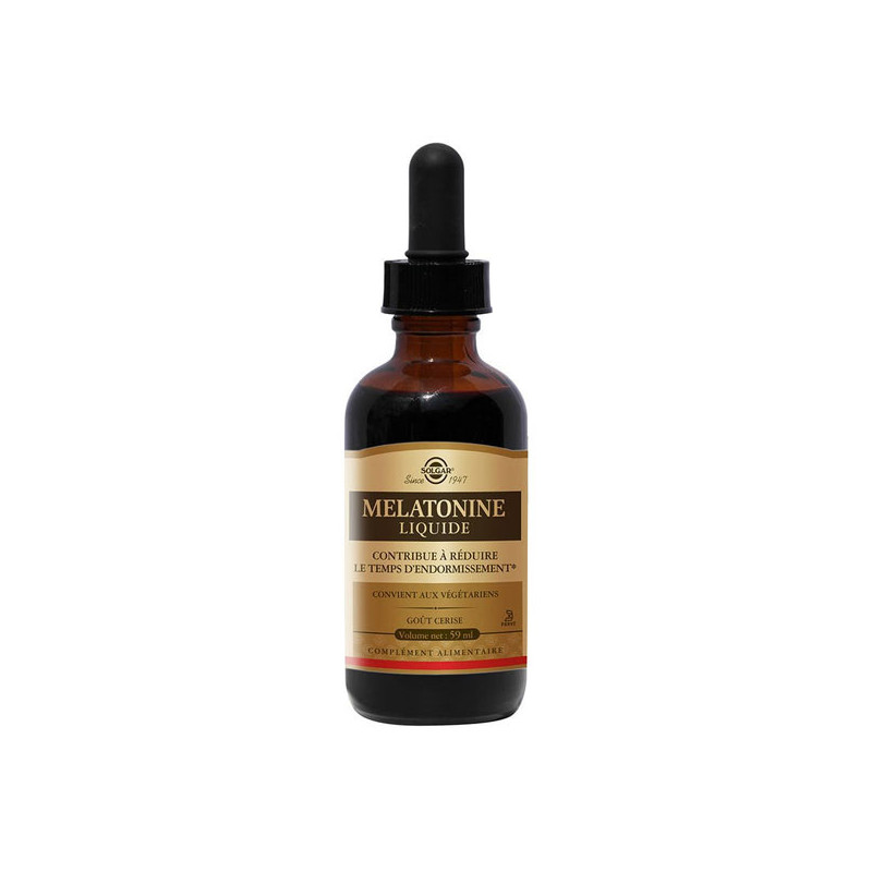 Solgar Mélatonine liquide flacon 59ml Solgar Mélatonine liquide flacon 59ml