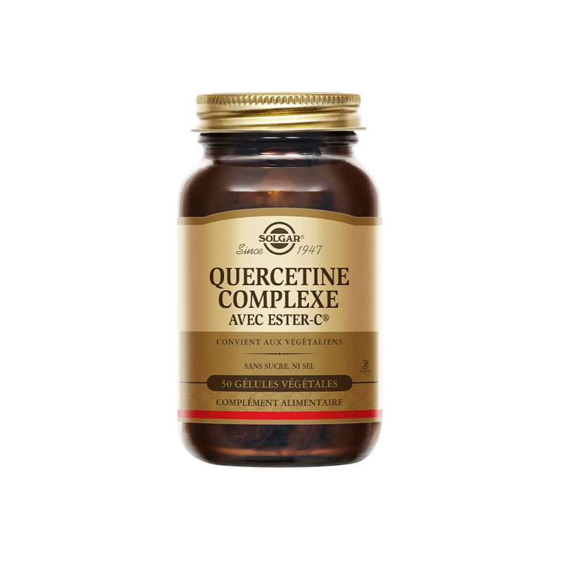 Solgar Quercétine Complexe 250mg 50 géluless Solgar Quercétine Complexe 250mg 50 géluless