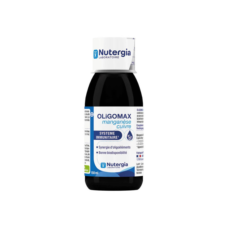 Nutergia Oligomax Manganèse cuivre 150ml Nutergia Oligomax Manganèse cuivre 150ml