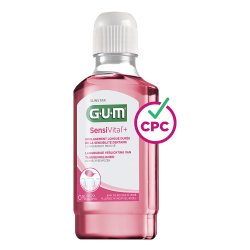 GUM Sensivital+ Bain de bouche fluoré 300ml