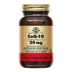 Solgar CoQ-10 Co-Enzyme Q10 30 mg 30 gélules végétales