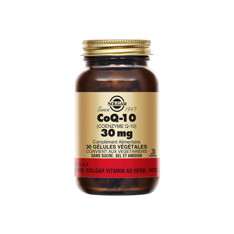 Solgar CoQ-10 Co-Enzyme Q10 30 mg 30 gélules végétales