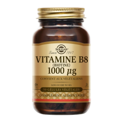 Solgar Vitamine B8 (Biotine) 1000µg 50 gélules végétales