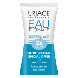 Uriage Eau Thermale Crème d'eau mains lot de 2 x 50ml