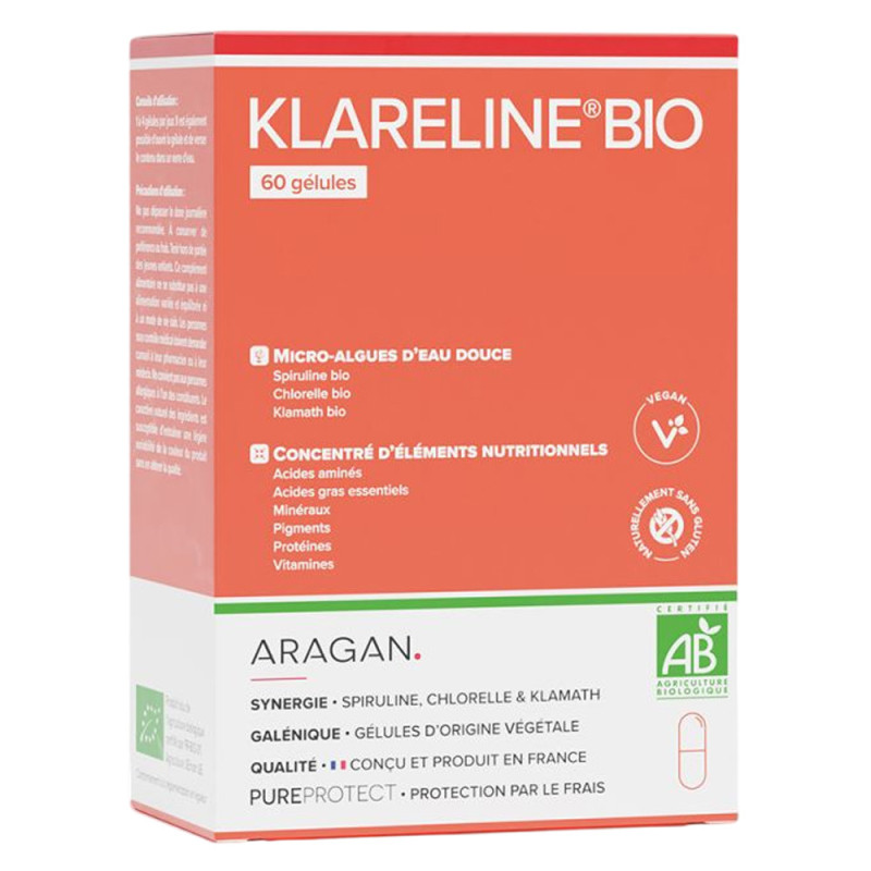 Aragan klareline Bio 60 gélules Aragan klareline Bio 60 gélules
