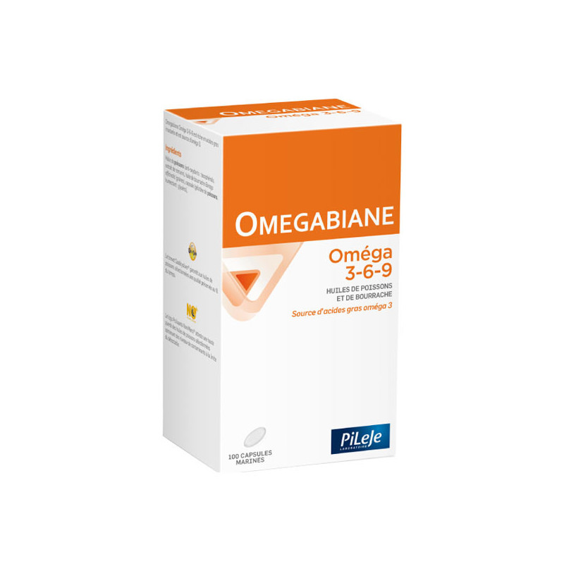 Pileje Omegabiane Oméga 3-6-9  100 capsules marines Pileje Omegabiane Oméga 3-6-9  100 capsules marines