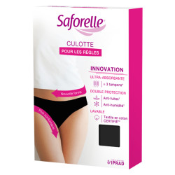 Saforelle Culotte Ultra absorbante pour les règles noir M taille 38
