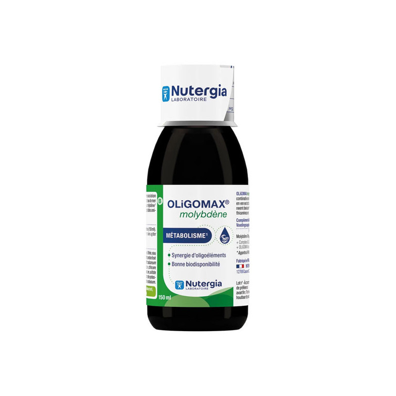 Nutergia Oligomax Molybdène métabolisme 150ml