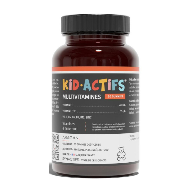 Aragan Kidactifs Multivitamines 30 gommes Aragan Kidactifs Multivitamines 30 gommes