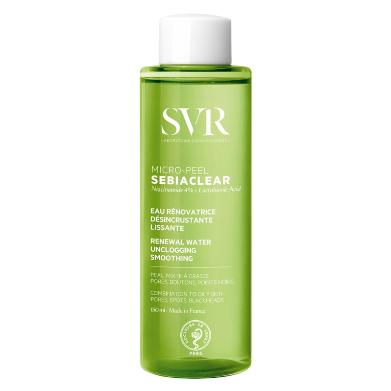 SVR Sebiaclear Micro-Peel eau rénovatrice 150ml SVR Sebiaclear Micro-Peel eau rénovatrice 150ml