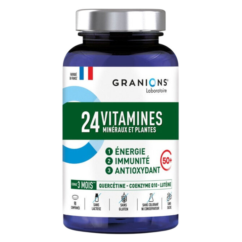 Granions 24 Vitamines Minéraux et plantes 90 comprimés