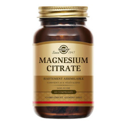 Solgar Magnésium Citrate sans sucre 60 comprimés