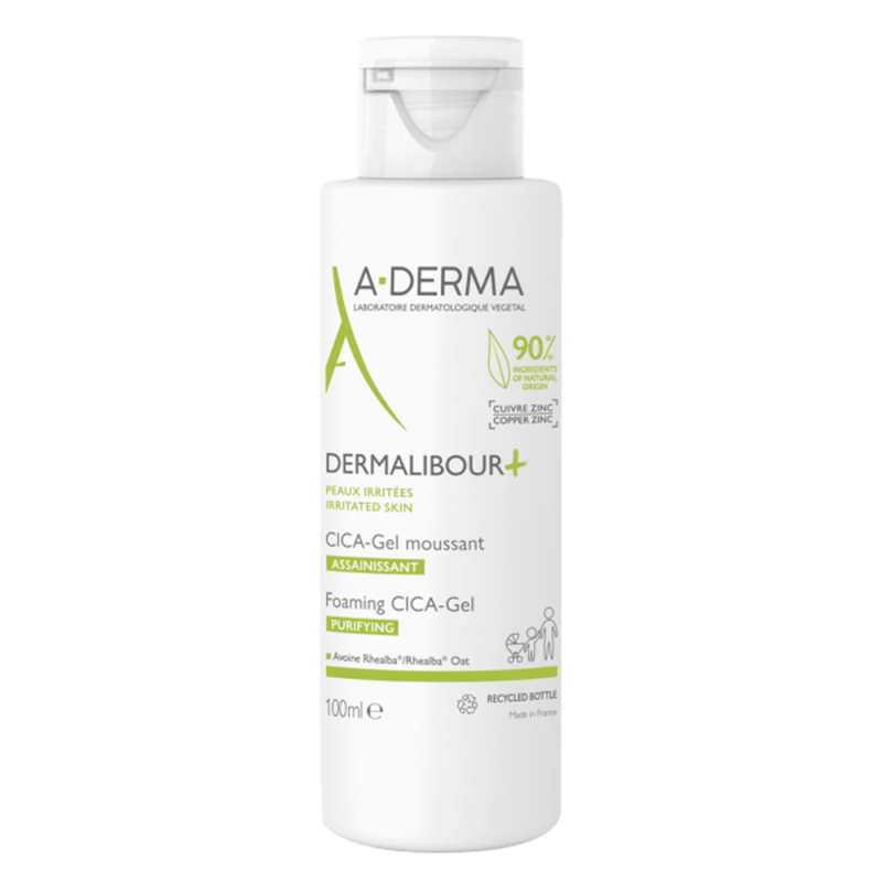 A-Derma Dermalibour+ Cica-Gel moussant assainissant 100ml A-Derma Dermalibour+ Cica-Gel moussant assainissant 100ml