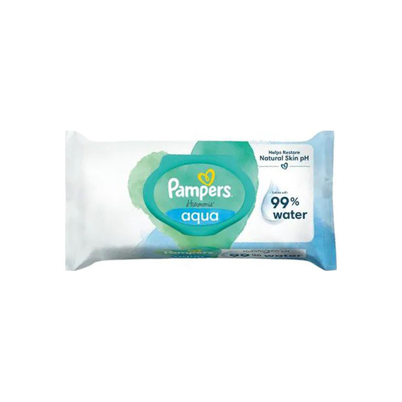 Pampers Harmonie Aqua Lingettes 48 unités Pampers Harmonie Aqua Lingettes 48 unités