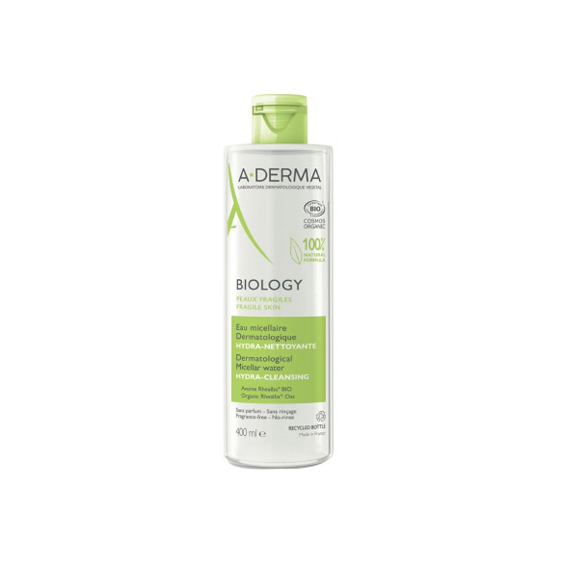 A-Derma Biology Eau micellaire dermatologique hydra-nettoyante 400ml A-Derma Biology Eau micellaire dermatologique hydra-nettoyante 400ml