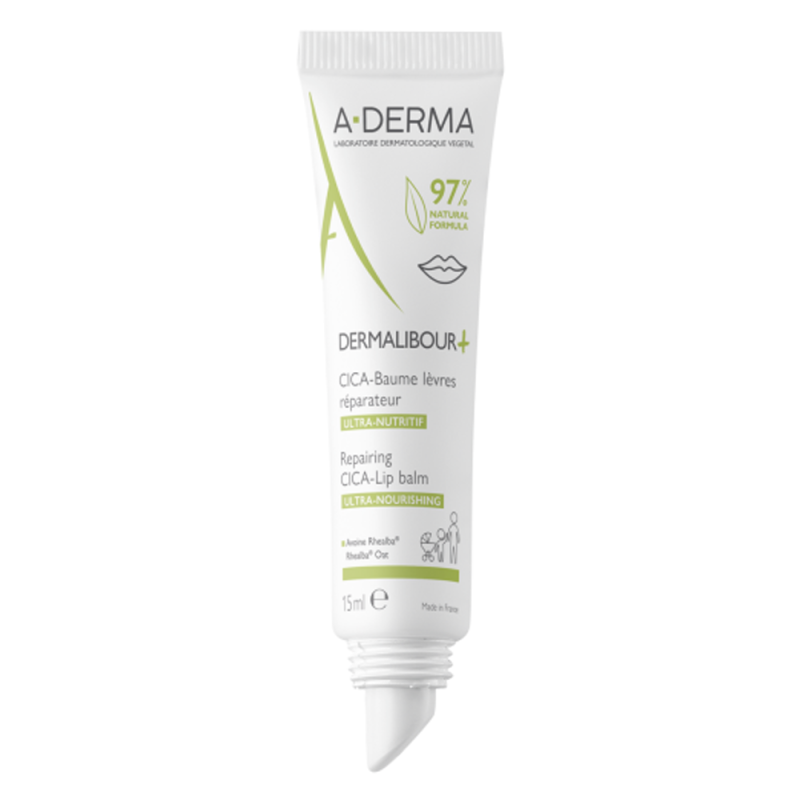A-Derma Dermalibour+ Cica-Baume lèvres réparateur 15ml A-Derma Dermalibour+ Cica-Baume lèvres réparateur 15ml
