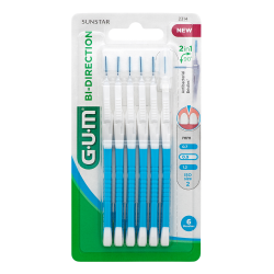 GUM Bi-Direction 2314 Brossettes interdentaire 0,9 mm