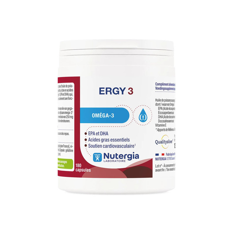 Nutergia Ergy 3 - 180 capsules