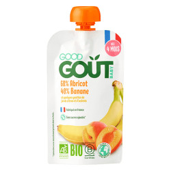 Good Goût Compote Abricot Banane bio 120gr
