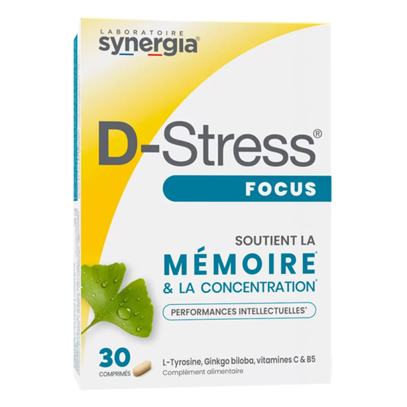 Synergia D-Stress focus 30 comprimés Synergia D-Stress focus 30 comprimés