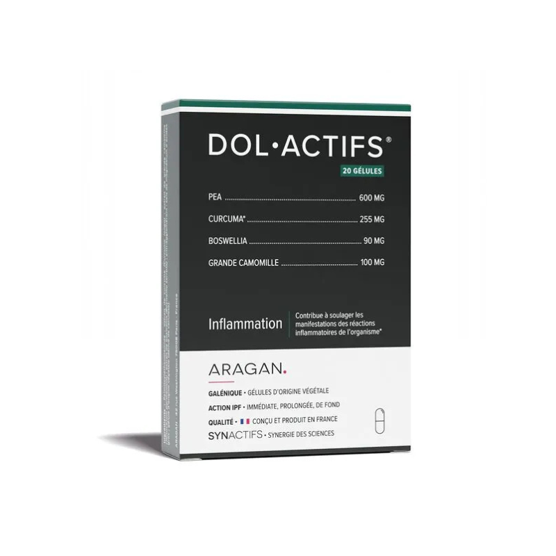 Aragan Synactifs DolActifs Inflammation 20 gélules Aragan Synactifs DolActifs Inflammation 20 gélules