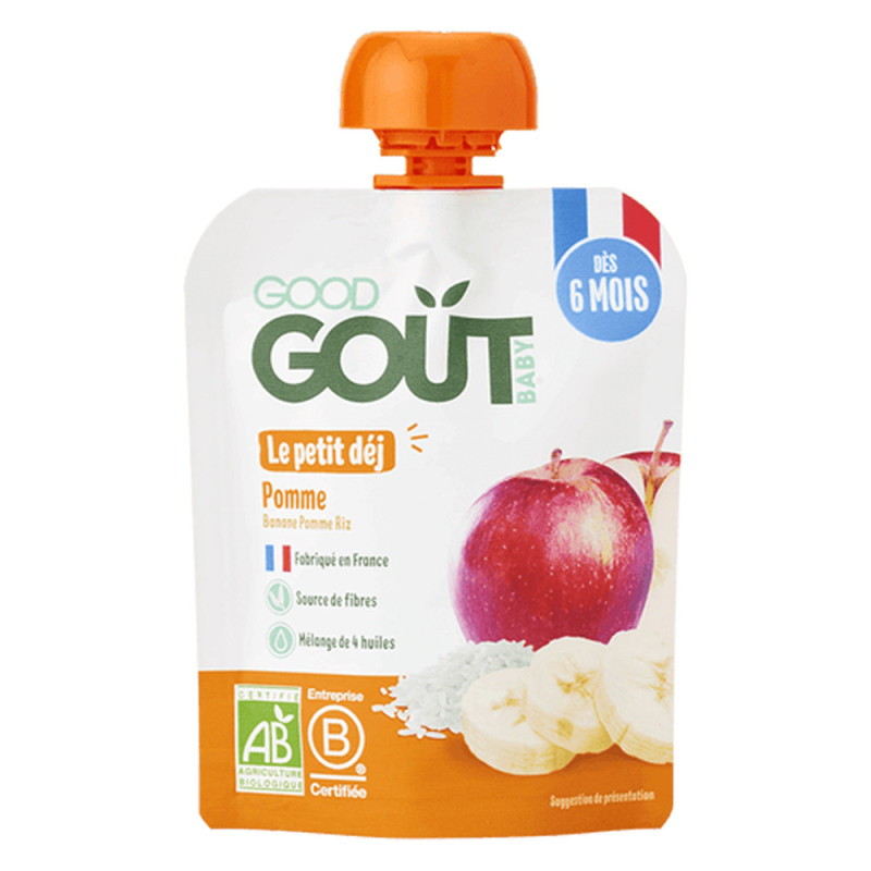 Good Goût Le petit déj Pomme bio 70gr Good Goût Le petit déj Pomme bio 70gr