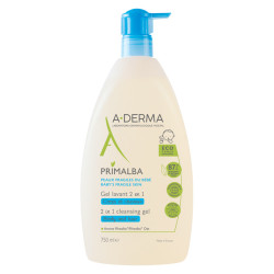 A-Derma Primalba Gel lavant 2 en 1 bébé corps et cheveux 750ml